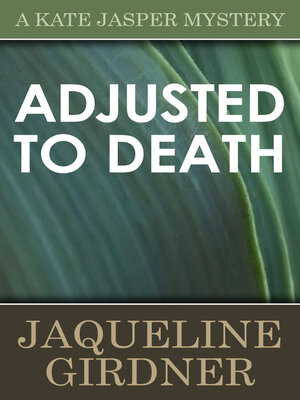 cover image of Adjusted to Death